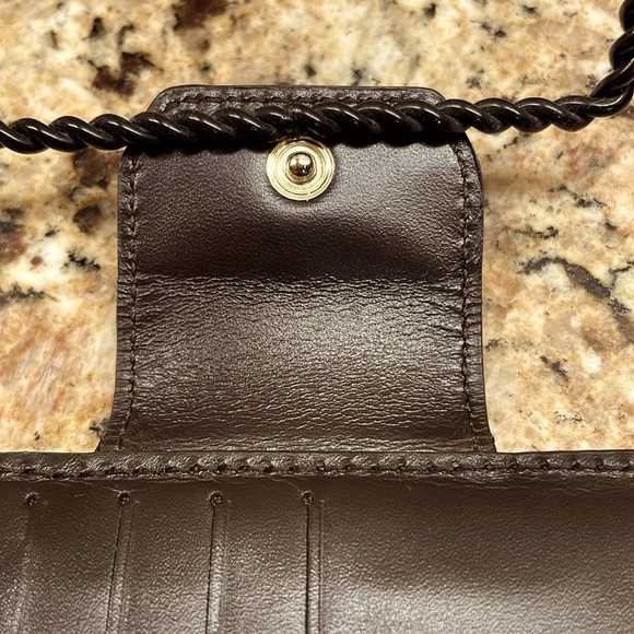 Celine Macadam Canvas & Croc Embossed Leather Wallet - Picture 7 of 12